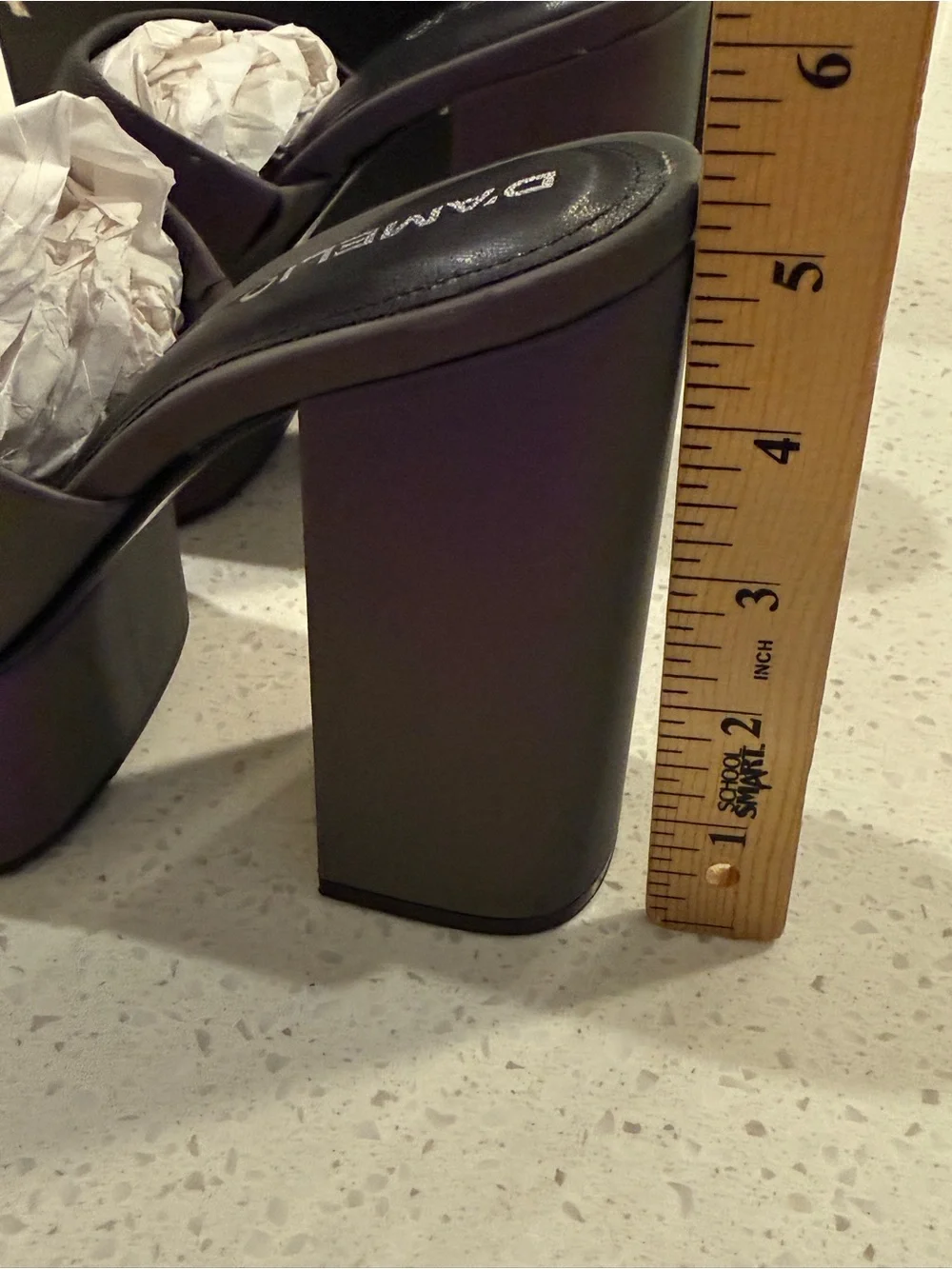 Ravina Multi Reflective Platform Sandals by D’Amelio Lulus Iridescent Purple NEW